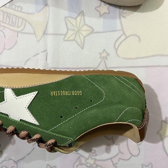 Golden Goose True Star Series Green Retro Sneakers - Picture 5 of 9